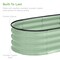 Best Choice Products 4x2x1ft Outdoor Raised Metal Oval Garden Bed, Planter Box for Vegetables, Flowers
